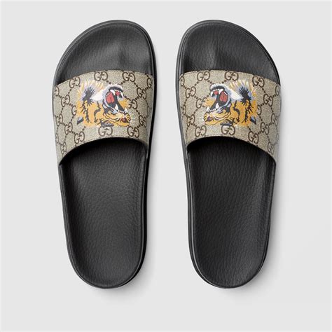 gucci flops tider|Gucci slide sandals.